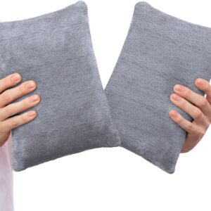 1 MIDDLE ONE 2 Pack Small Pillow, Cooling Memory Foam Mini Pillow 11 X 7 Inches for Sleeping, Travel, Neck, Knee Support, Tiny Cushion for Pet, Dogs (Grey)